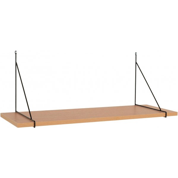 Chiba vgghylla 80 cm - Natur/Svart