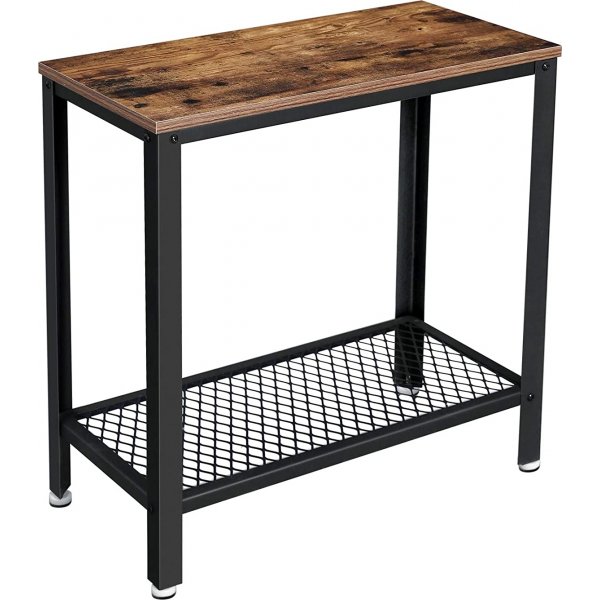 Freddie bijzettafel 60 x 30 cm - Bruin/zwart