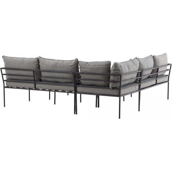 Penh loungegrupp - Grå/svart/akacia Penh loungegrupp - Grå/svart/akacia