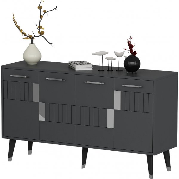 Buffet Moda - Anthracite/argent Buffet Moda - Anthracite/argent