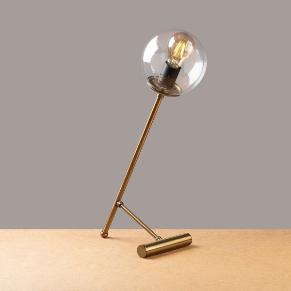 Golf bordslampa klar - Vintage