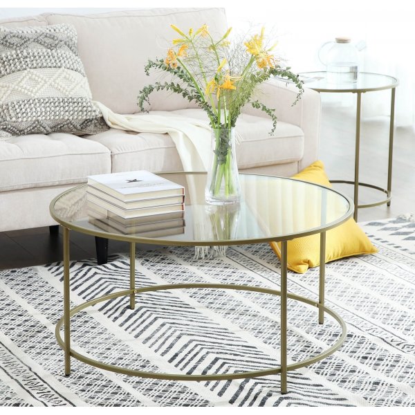 Katarina soffbord Ø84 cm - Guld Katarina soffbord Ø84 cm - Guld