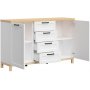 Ameli sideboard - Ek/vit