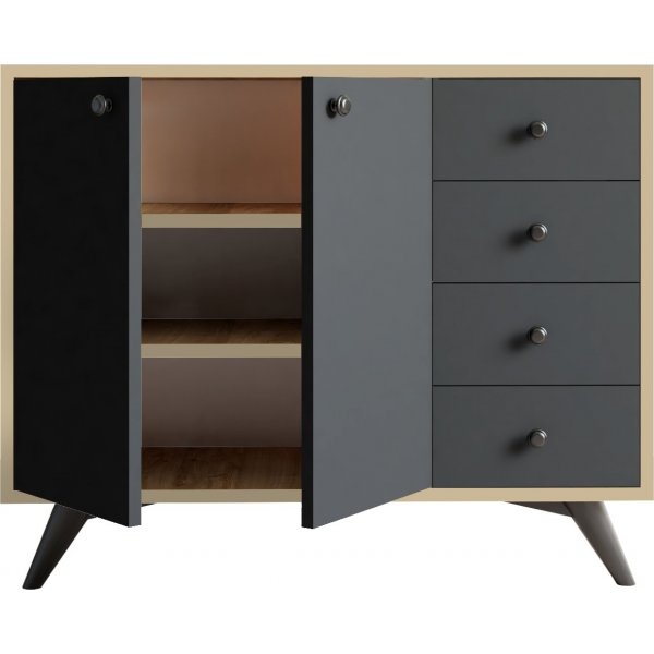 Meuble de rangement Waga - Chêne/anthracite Meuble de rangement Waga - Chêne/anthracite