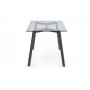 Stein matbord 140 x 80 cm - Svart
