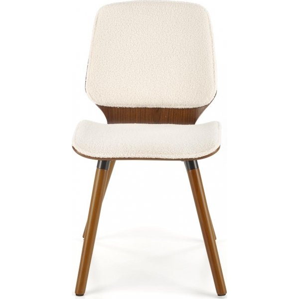 Chaise de salle à manger Cadeira 511 - Teddy/noyer Chaise de salle à manger Cadeira 511 - Teddy/noyer