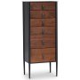 Flash byr H 115cm - Svart/valnt