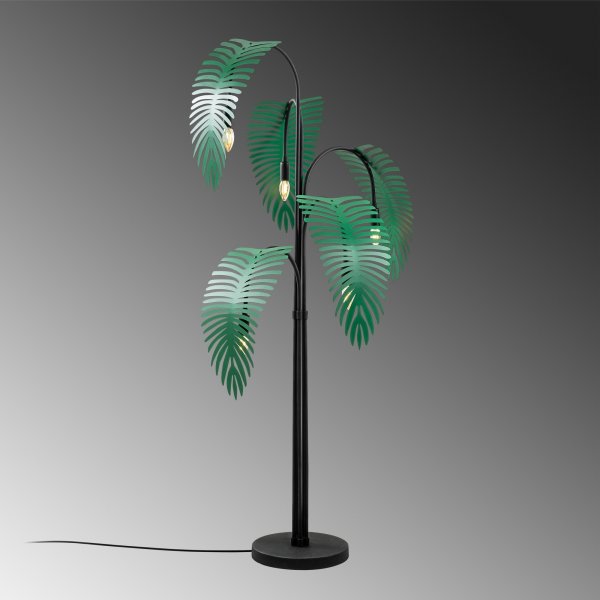 Lampadaire Palm - Noir/vert
