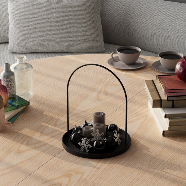 Plat décoratif Kos - Noir Plat décoratif Kos - Noir