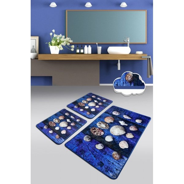 Sint-jakobsschelpen badkamerkleed Sint-jakobsschelpen badkamerkleed