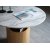Table basse ronde Arto hauteur 60 cm - Blanchi / Marbre blanc