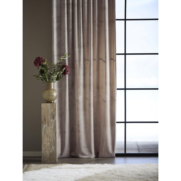 Rideau Elise Lot de 2 2 x 135 x 280 cm - Rose poudr