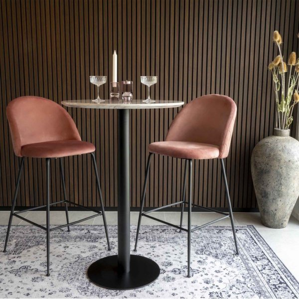Barstol rosa/svart Barstol rosa/svart