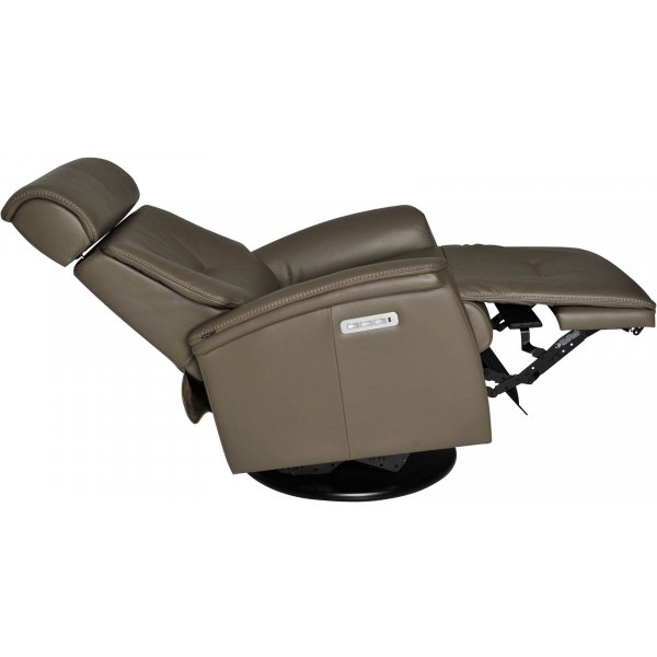 Fauteuil inclinable électrique Rome - Cuir marron Fauteuil inclinable électrique Rome - Cuir marron