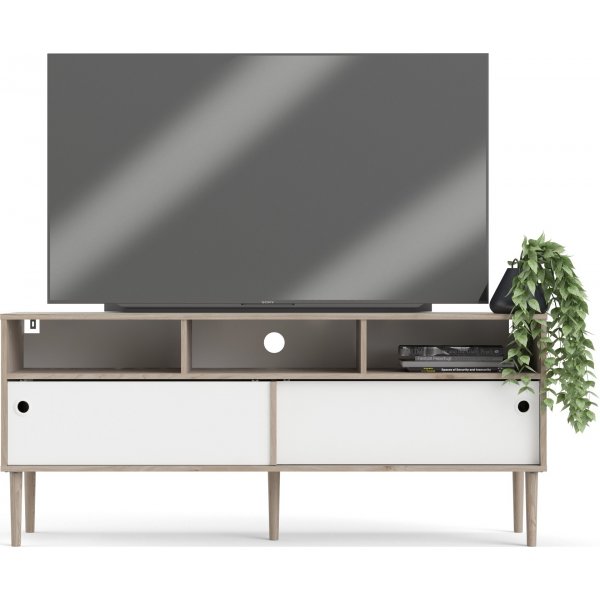 Rome TV-bänk - Hickory/vit Rome TV-bänk - Hickory/vit