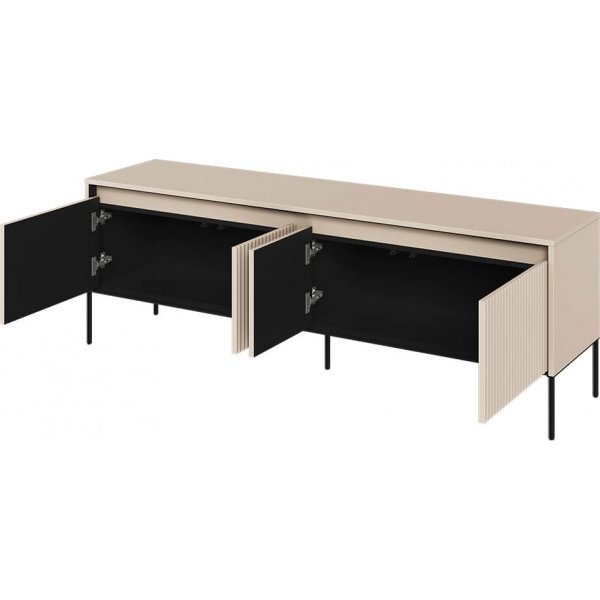 Trend TV-bänk B167 cm - Beige/svart Trend TV-bänk B167 cm - Beige/svart