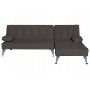 Bäddsoffa med divan brun sammet 198 cm Bäddsoffa med divan brun sammet 198 cm