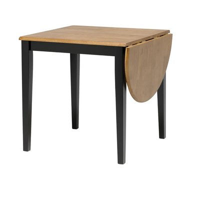 Brisbane matbord - 75x75 - svart/ekbets