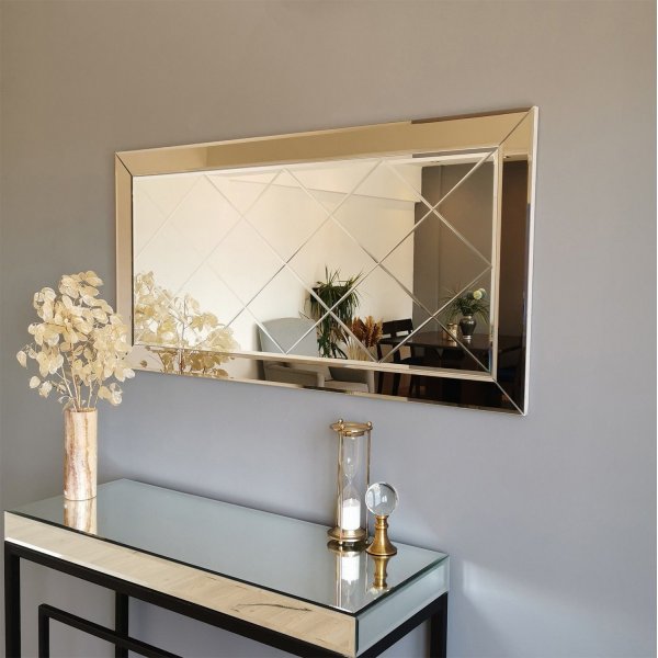 Miroir Argyle horizon - Argent