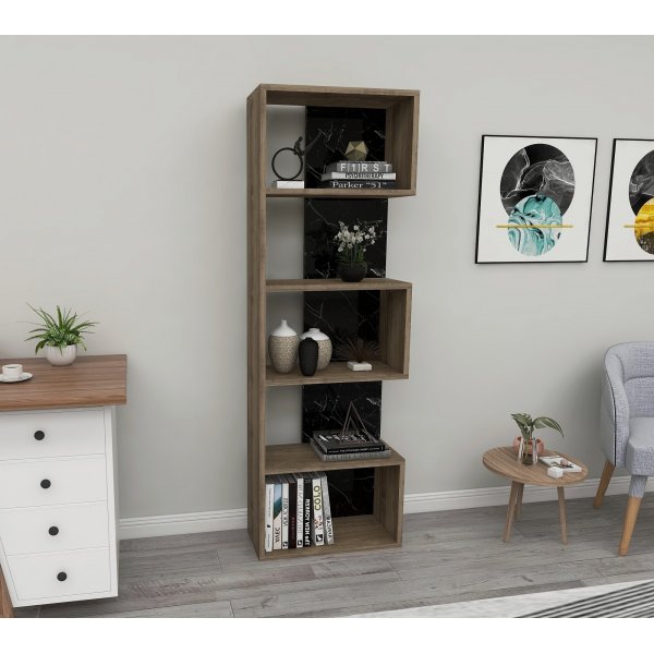 Gala bokhylla - Valnöt/marmor Gala bokhylla - Valnöt/marmor