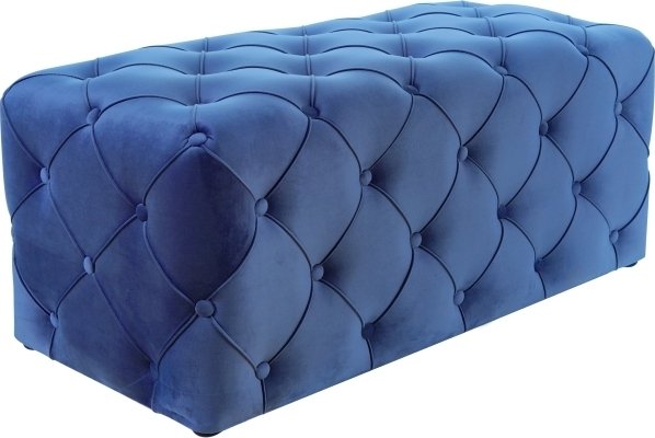 Aviva puff 102 cm - Bl sammet