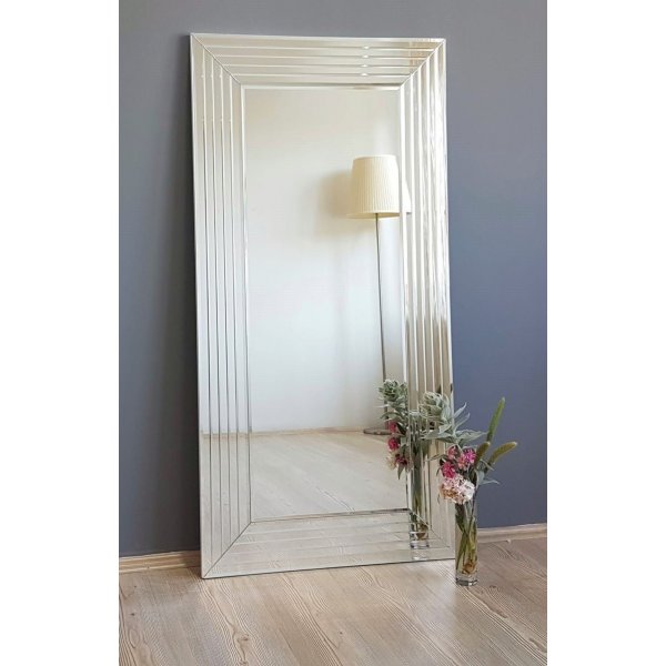 Adonis spiegel 130x65 cm - Zilver