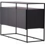 Kingsport avlastningsbord 120 x 45 cm - Svart