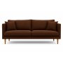 stermalm 3-sits soffa - Mrkbrun chenille