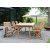 Saltö utematgrupp matbord 240x100 cm med 6 st karmstolar - Teak + Träolja för möbler