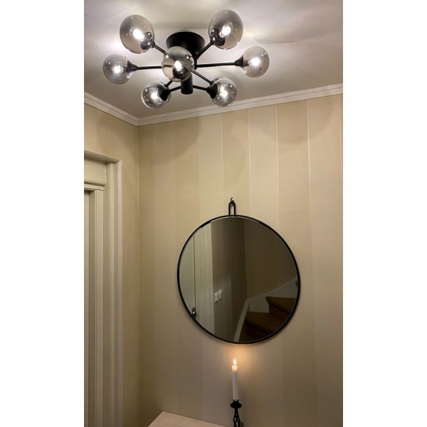 Plafonnier Cosmos - Noir/gris fumée Plafonnier Cosmos - Noir/gris fumée