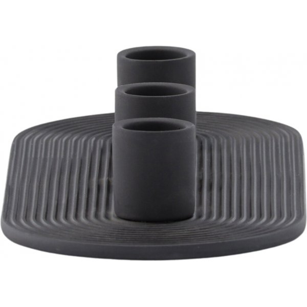 Dian ljusstake 24 x 10,5 x 4 cm - Svart