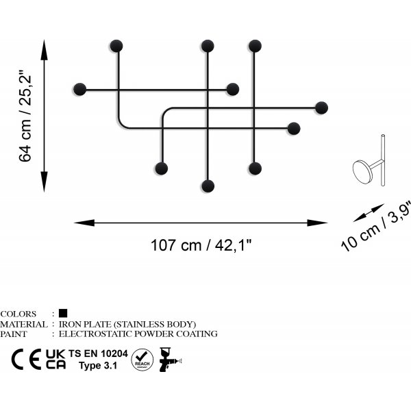 Cintre Samara - Noir
