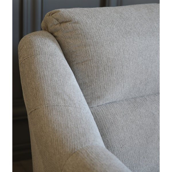 Fauteuil Bali en tissu gris beige Fauteuil Bali en tissu gris beige