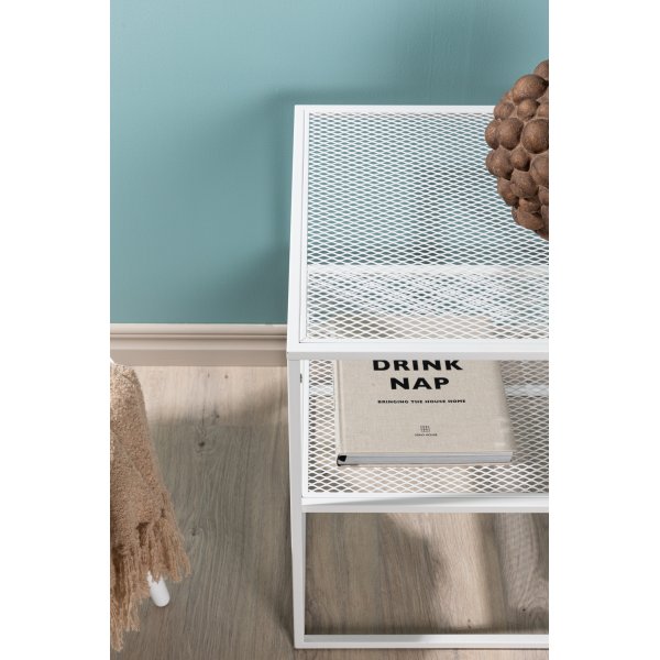 Netz sidobord 55 x 55 cm - Vit Netz sidobord 55 x 55 cm - Vit