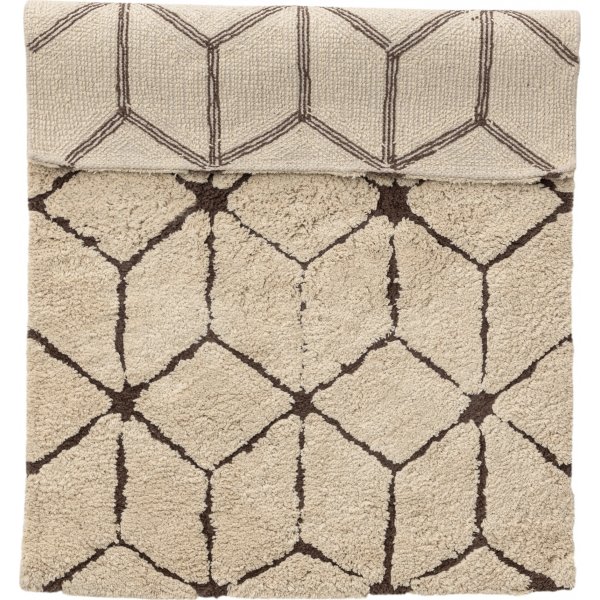 Petrus badrumsmatta 60x90 cm - Beige/mrkbrun