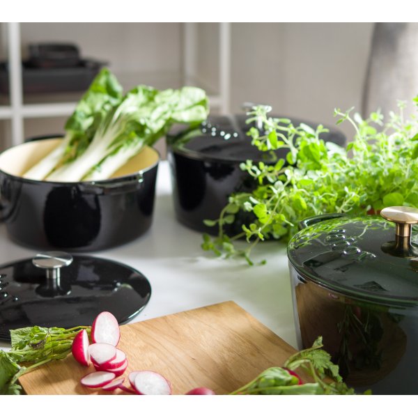 Sabor pot in gietijzer 4,4 liter zwart