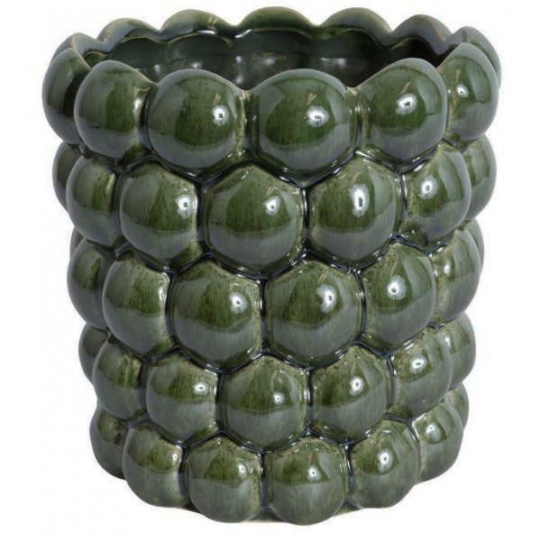 Kruka Big Bouble H18 cm - Grn (Glansig)