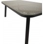 Paola matbord 200 x 100 cm - Svart/Sandbeige