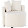 Kelso 2-sits barnsoffa - Vit teddy
