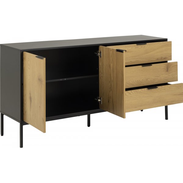 Buffet Seaford 160 cm - Noir Buffet Seaford 160 cm - Noir