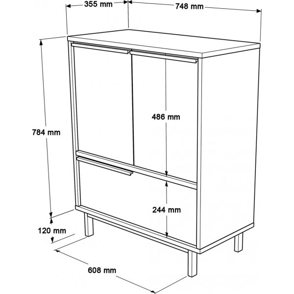 Meuble Ocan 8A - Noyer
