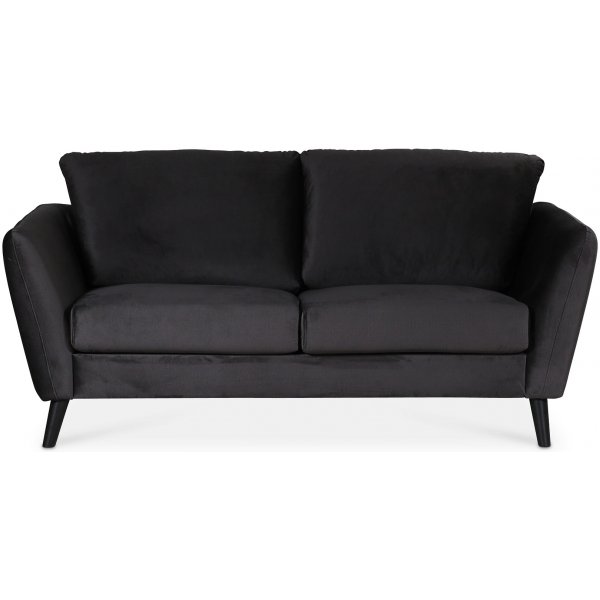 Country 2-sits soffa - Antracitgr (sammet)