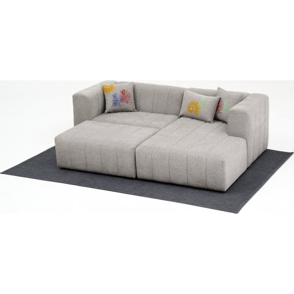 Beyza mini divansoffa höger - Ljusgrå Beyza mini divansoffa höger - Ljusgrå