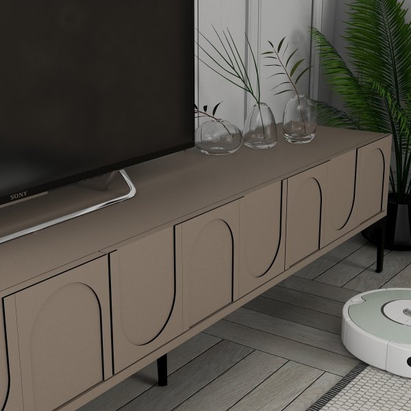 Meuble TV Lyon - Marron/noyer Meuble TV Lyon - Marron/noyer