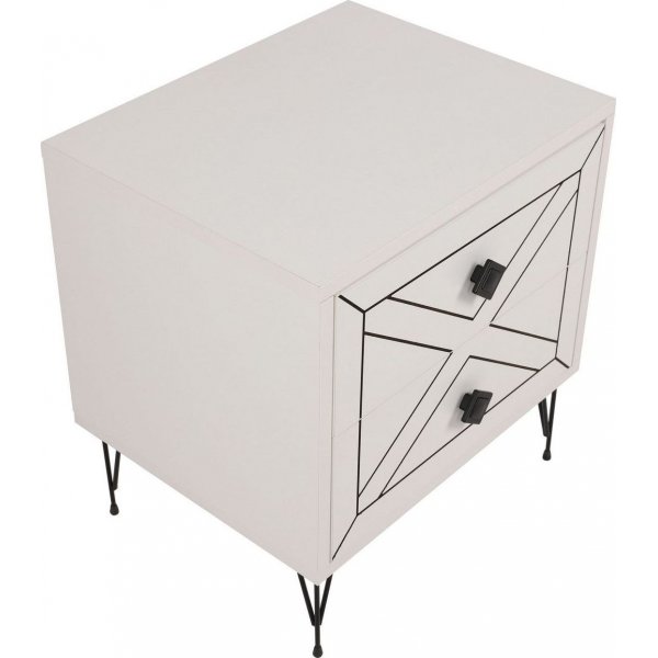 Luna nachtkastje - Wit