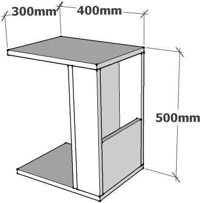 Karen sidobord 30 x 40 cm - Antracit Karen sidobord 30 x 40 cm - Antracit