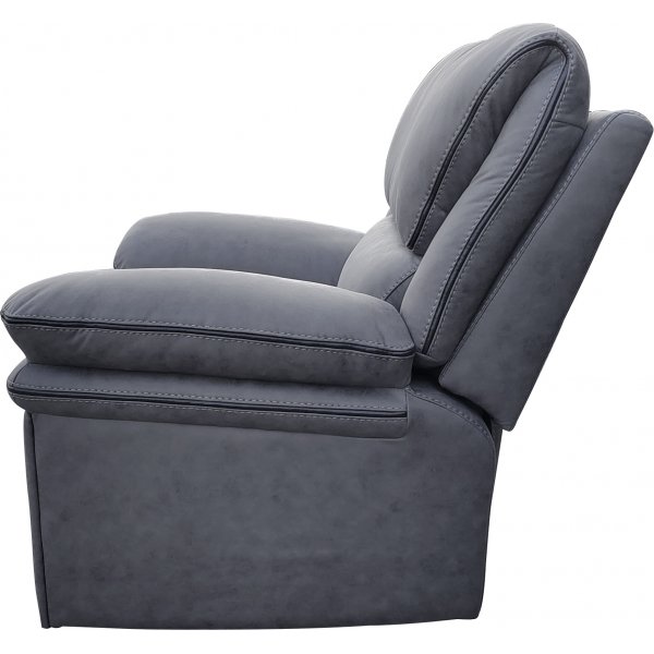 Reclinerfåtölj grå (Mikrofiber) - Riverdale + Textilrengöring för möbler Reclinerfåtölj grå (Mikrofiber) - Riverdale + Textilrengöring för möbler