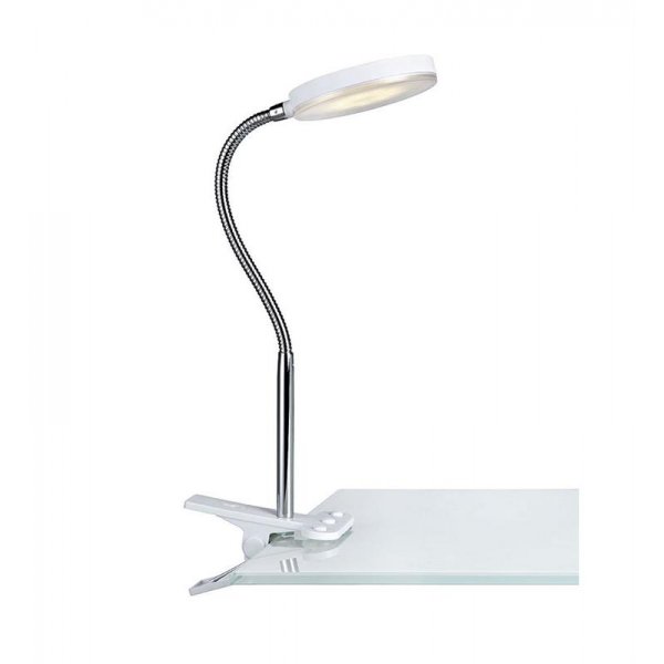 Flex Bordslampa - Vit/krom