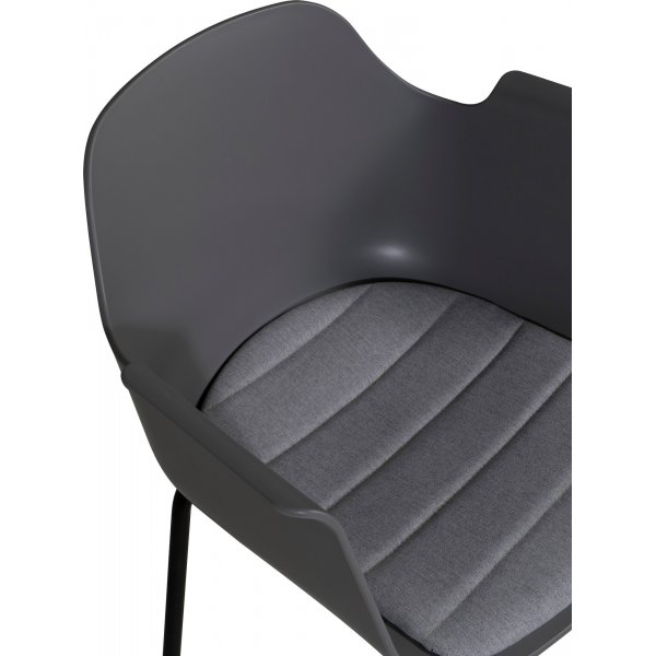 Fauteuil Paolo / Plastique gris