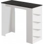 Style barbord 120 x 51,6 cm - Vit/svart